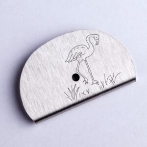 Sifflet gravé - Flamant Rose
