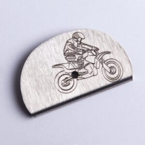 Sifflet gravé - Moto cross